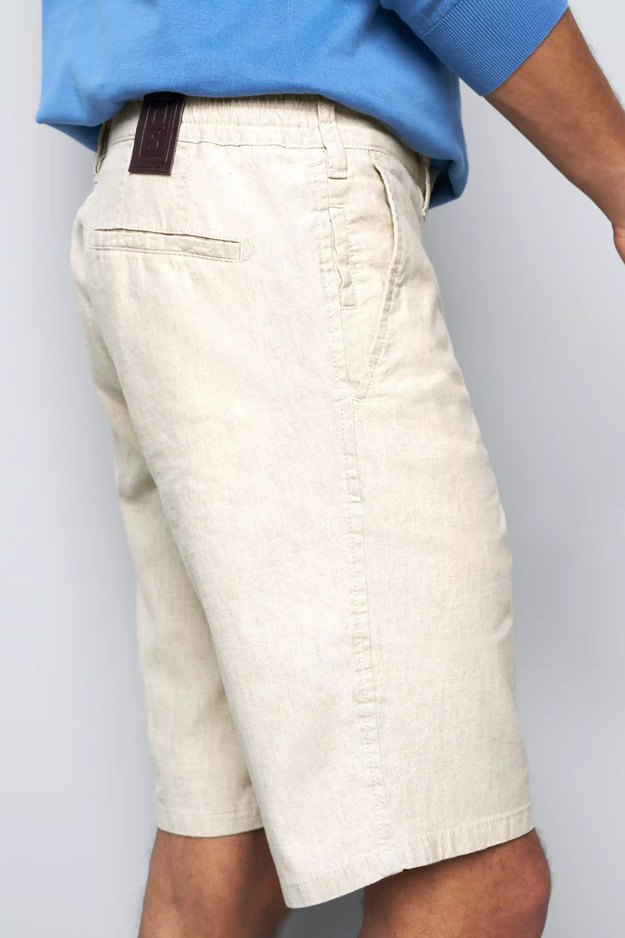 SHORT 1-6027 STRETCH HALF LINEN