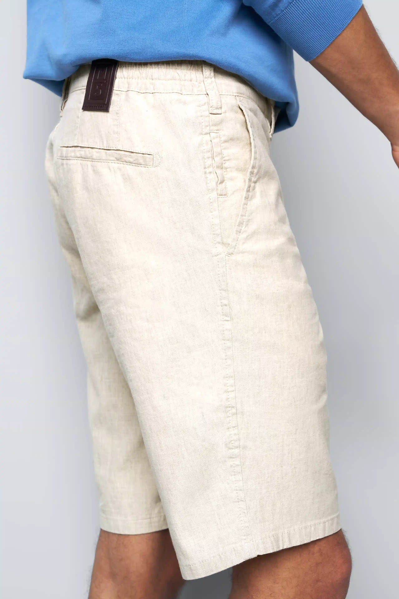 SHORT 1-6027 STRETCH HALF LINEN